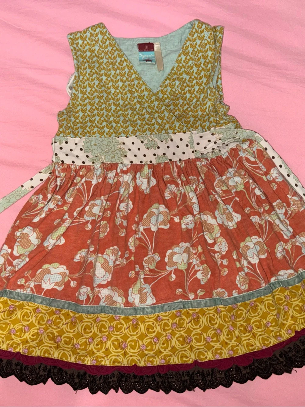 matilda jane orange dress Knot Dress Little Pumpkin Jubilee 5T